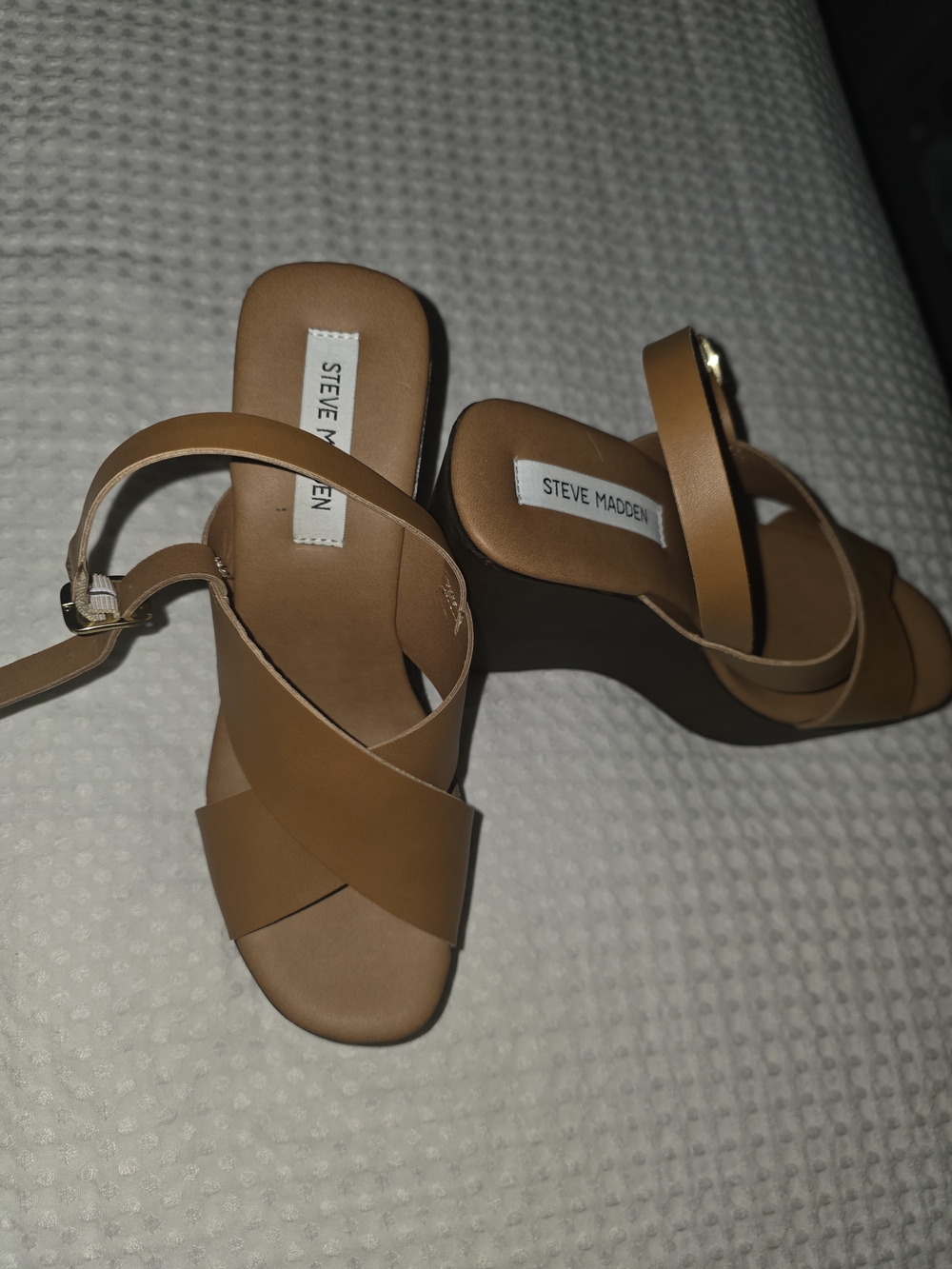 Steve Madden Women's Tan Platform Sandals